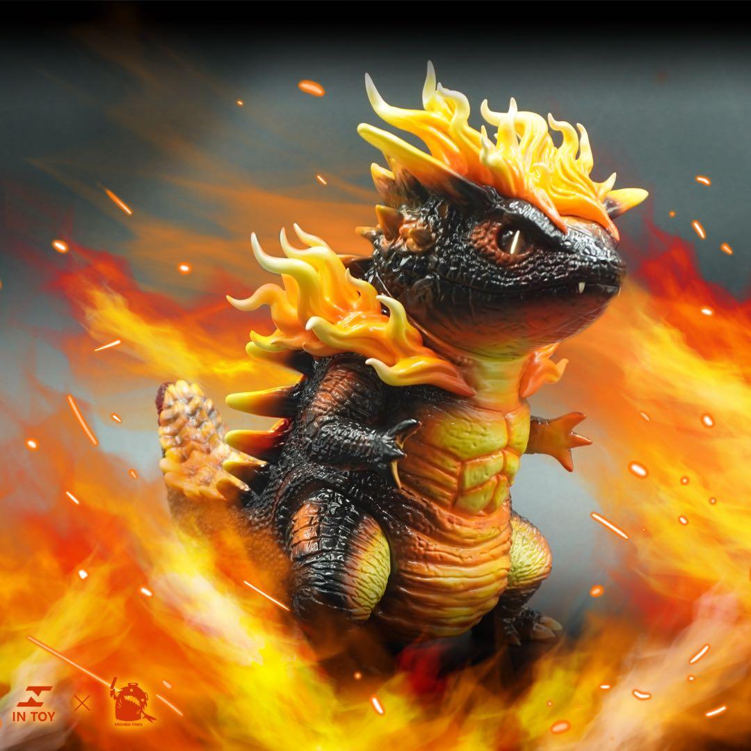 サラマンダー怪獣　燦金　限定　モンスター　可動　ソフビ　フィギュア　アートトイ