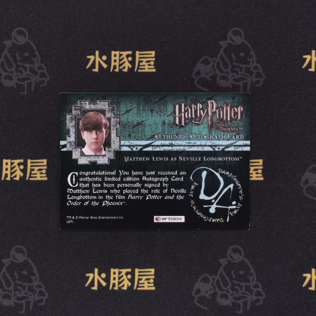 ハリーポッターと不死鳥の騎士団　ネビル・ロングボトム　直筆サイン入りカード