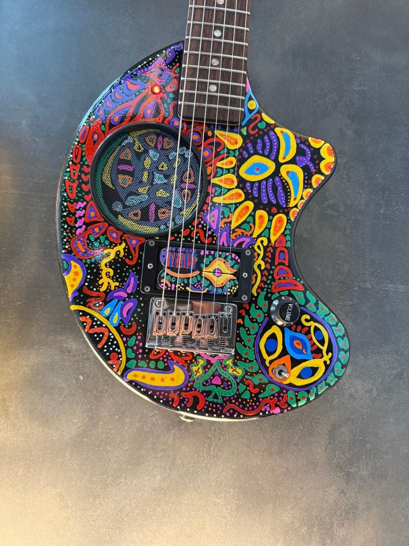 ち*く様 FERNANDES ZO-3 hideサイケペイント　ミニギター