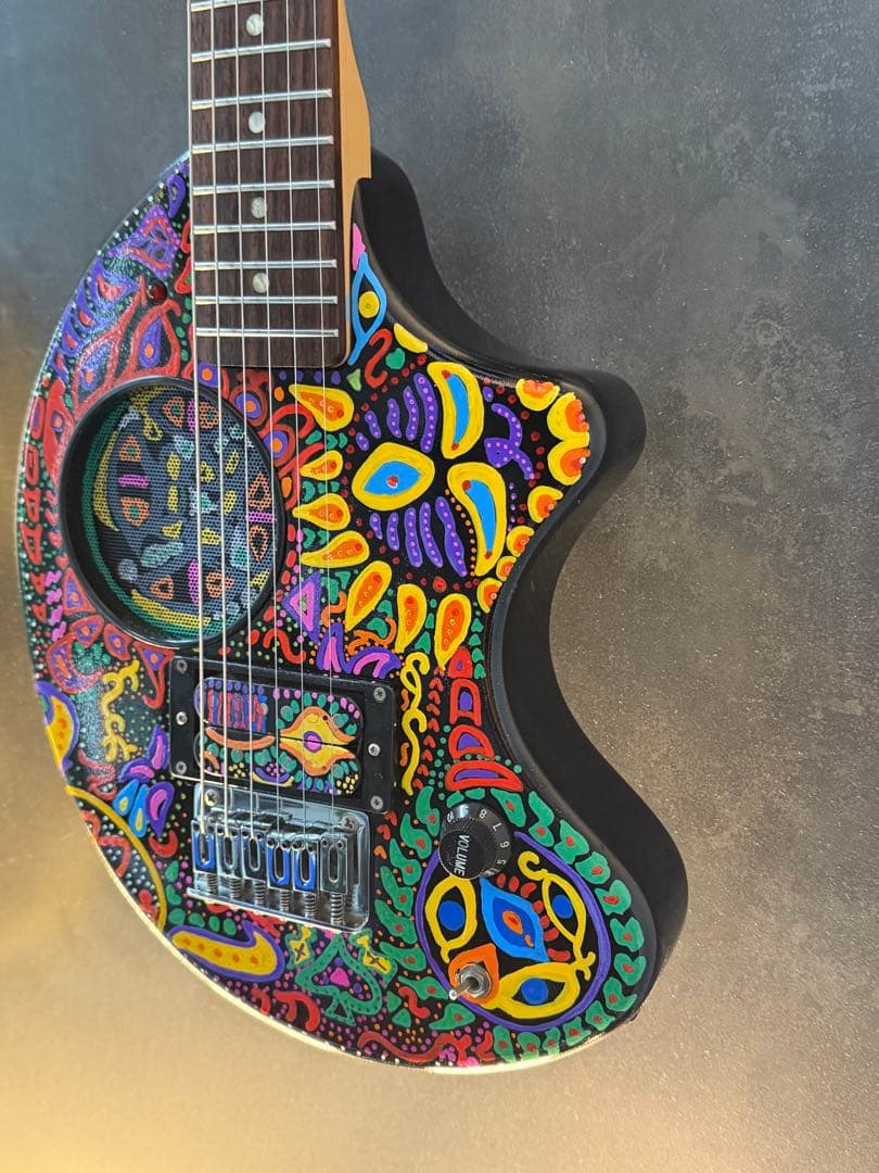 ち*く様 FERNANDES ZO-3 hideサイケペイント　ミニギター