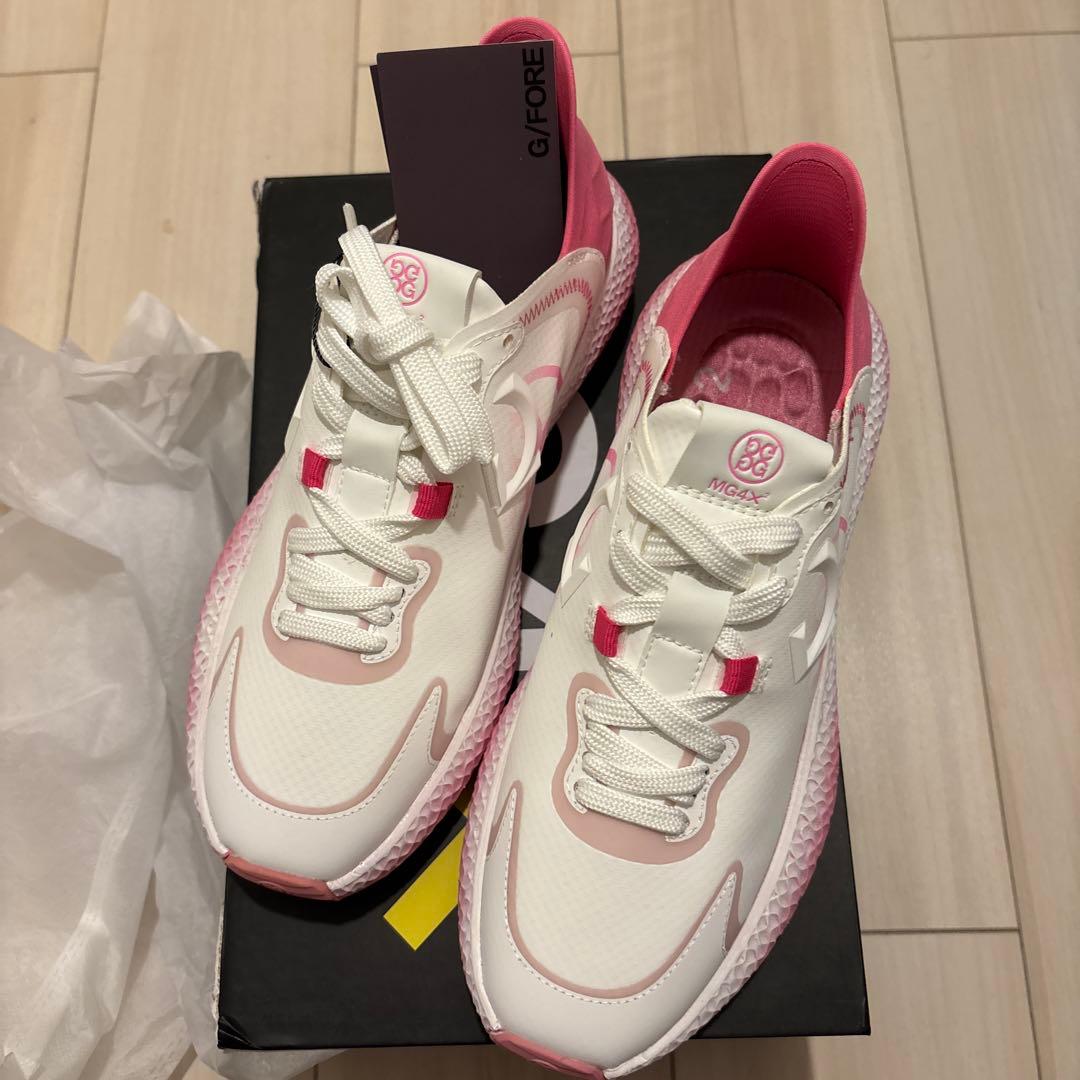 【即納】新品G/FORE ゴルフシューズ ホワイト/ピンク 38(23.5cm)
