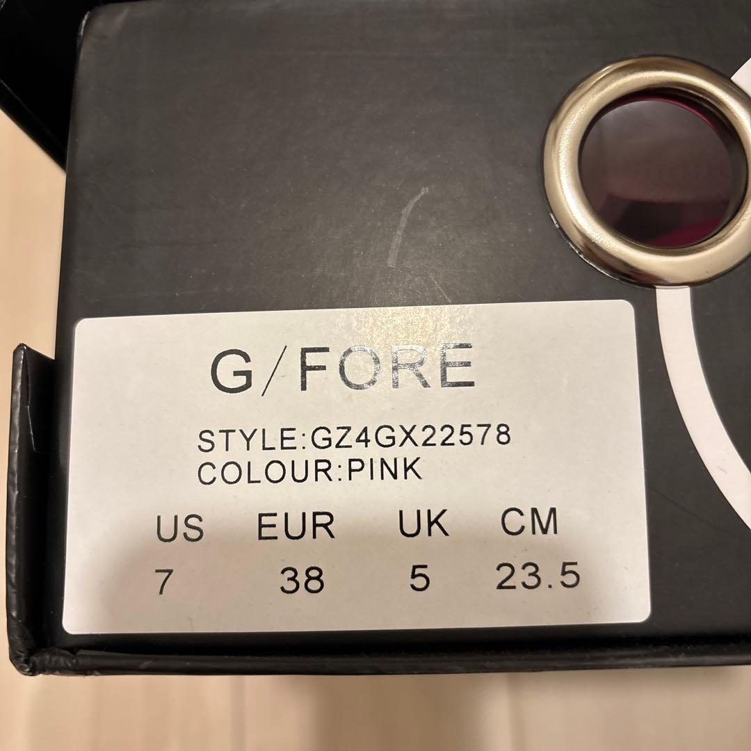 【即納】新品G/FORE ゴルフシューズ ホワイト/ピンク 38(23.5cm)