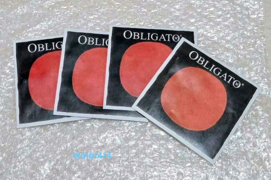 【新品】OBLIGATO 4/4 バイオリン弦セット