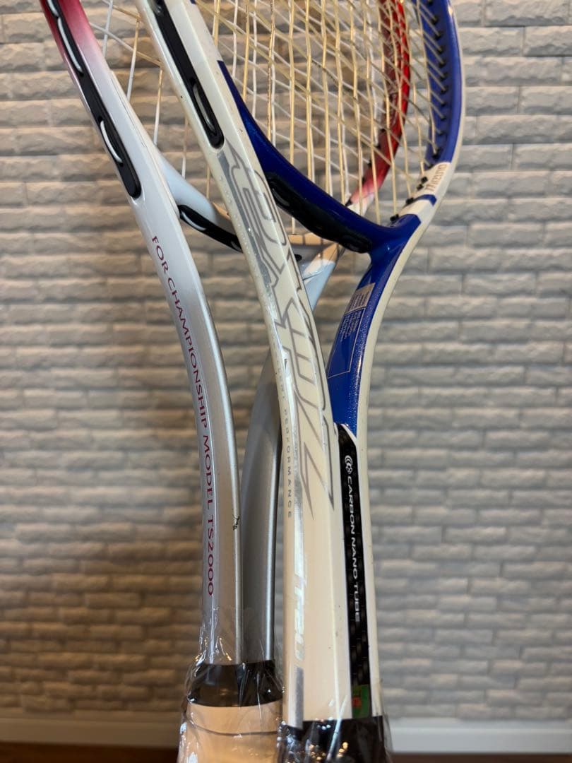 袋付き　MIZUNO YONEX 他　軟式テニスラケット 4本セット