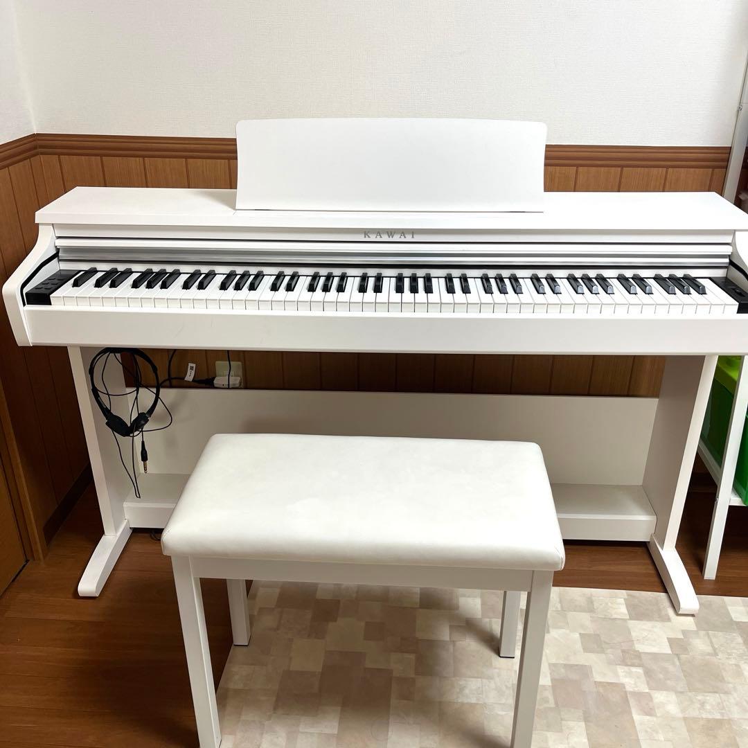 お値引き中⭐︎KAWAI カワイ　電子ピアノ ホワイト 椅子付き