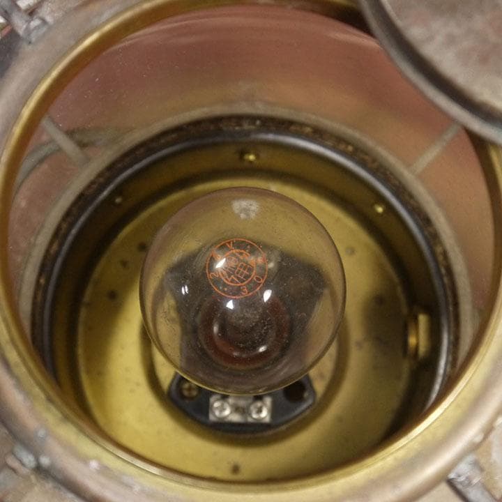 アンティーク ランプ 日本船燈(株) Z種白燈(電気用)　昭和46年6月