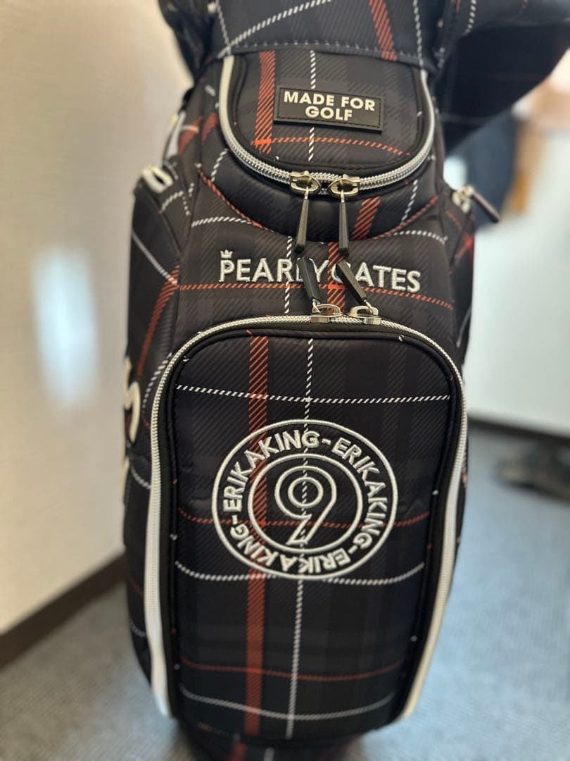 PEARLY GATES チェック柄キャディバッグ 原英莉花　限定品