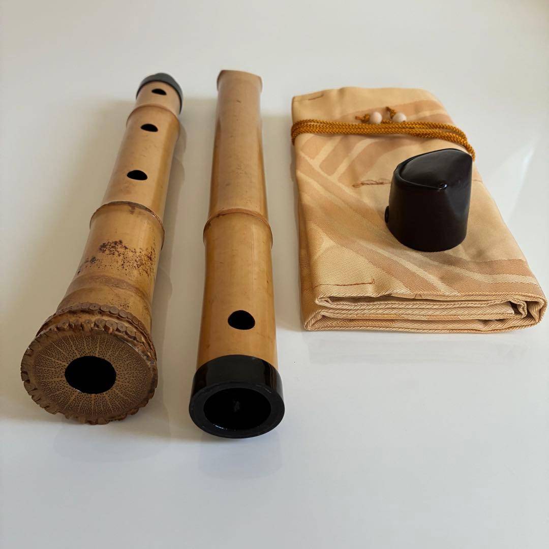 尺八　２代目河野玉水　都山流２尺１寸正寸管(伝統調律)