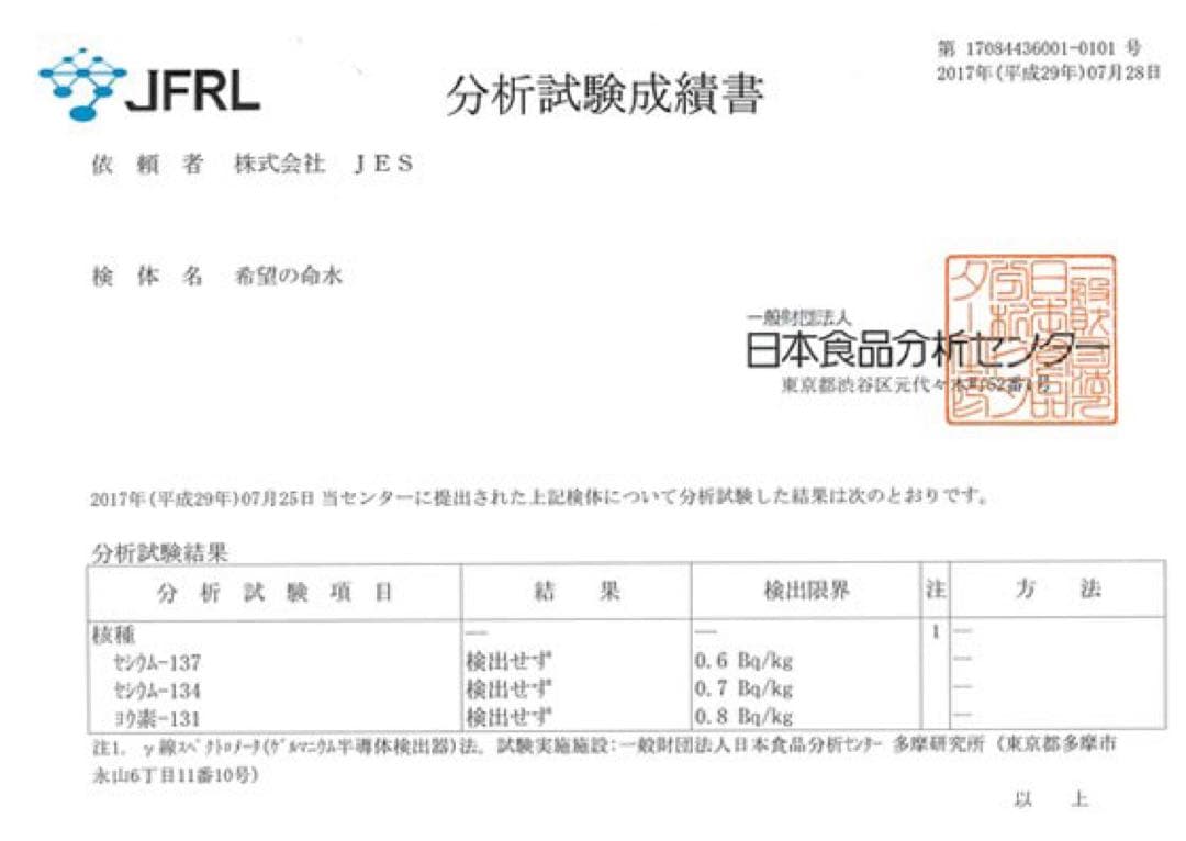 【農薬添加物対策】楽天売上1位⭐︎希望の命水　2本セット
