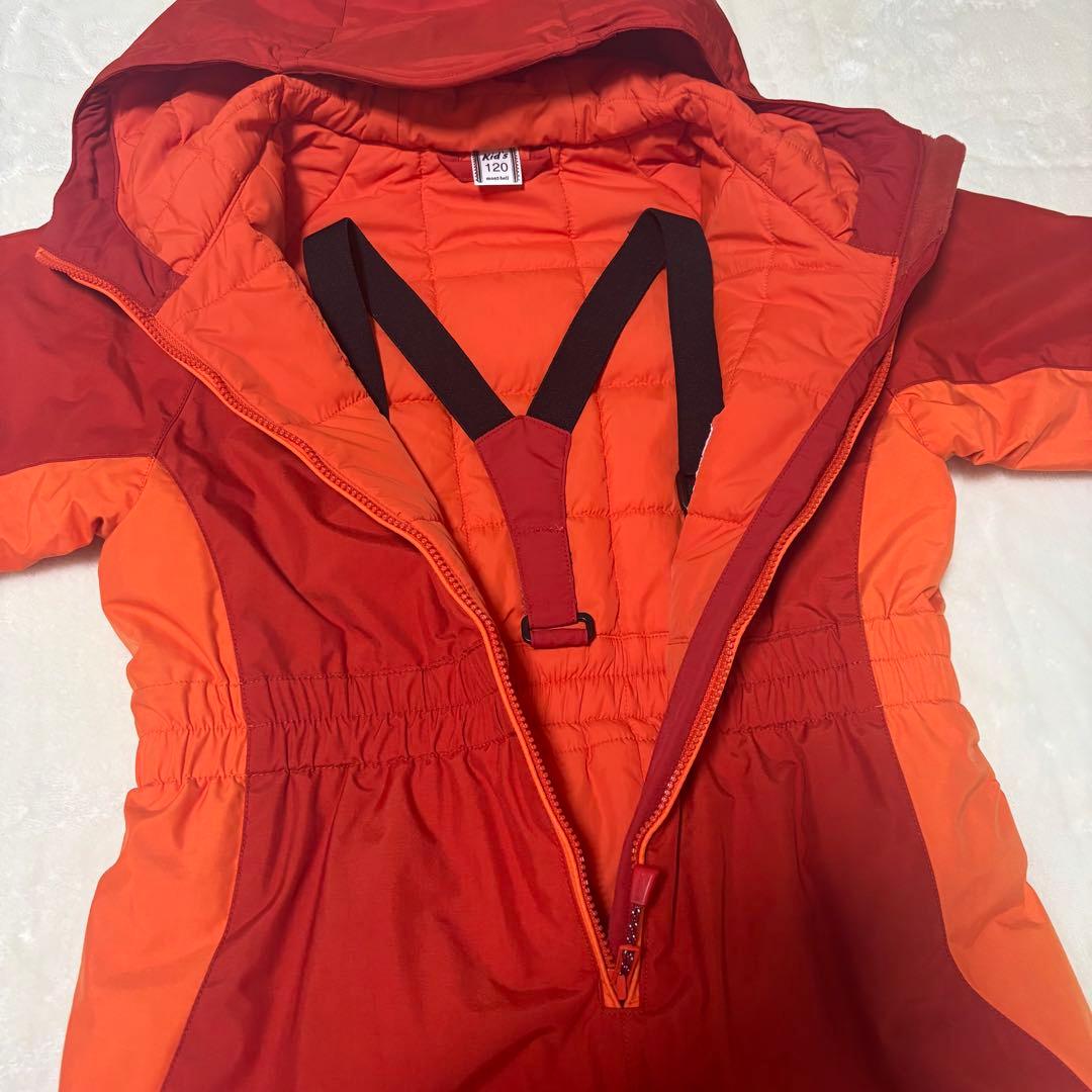 美品★ mont-bell 子供用スキーウェア 120オレンジ