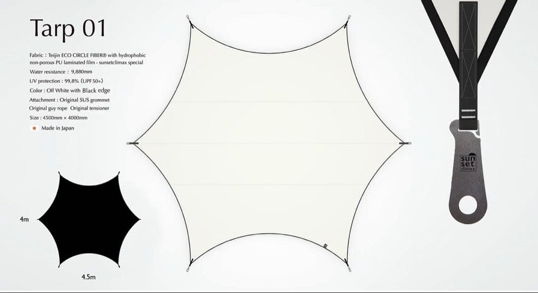 sunsetclimax サンセットクライマックス Tarp01 ブラック