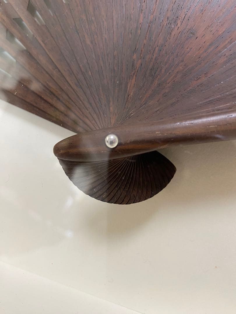 紫檀　扇子　宮脇売扇庵　希少品　中地甲陽先生作品