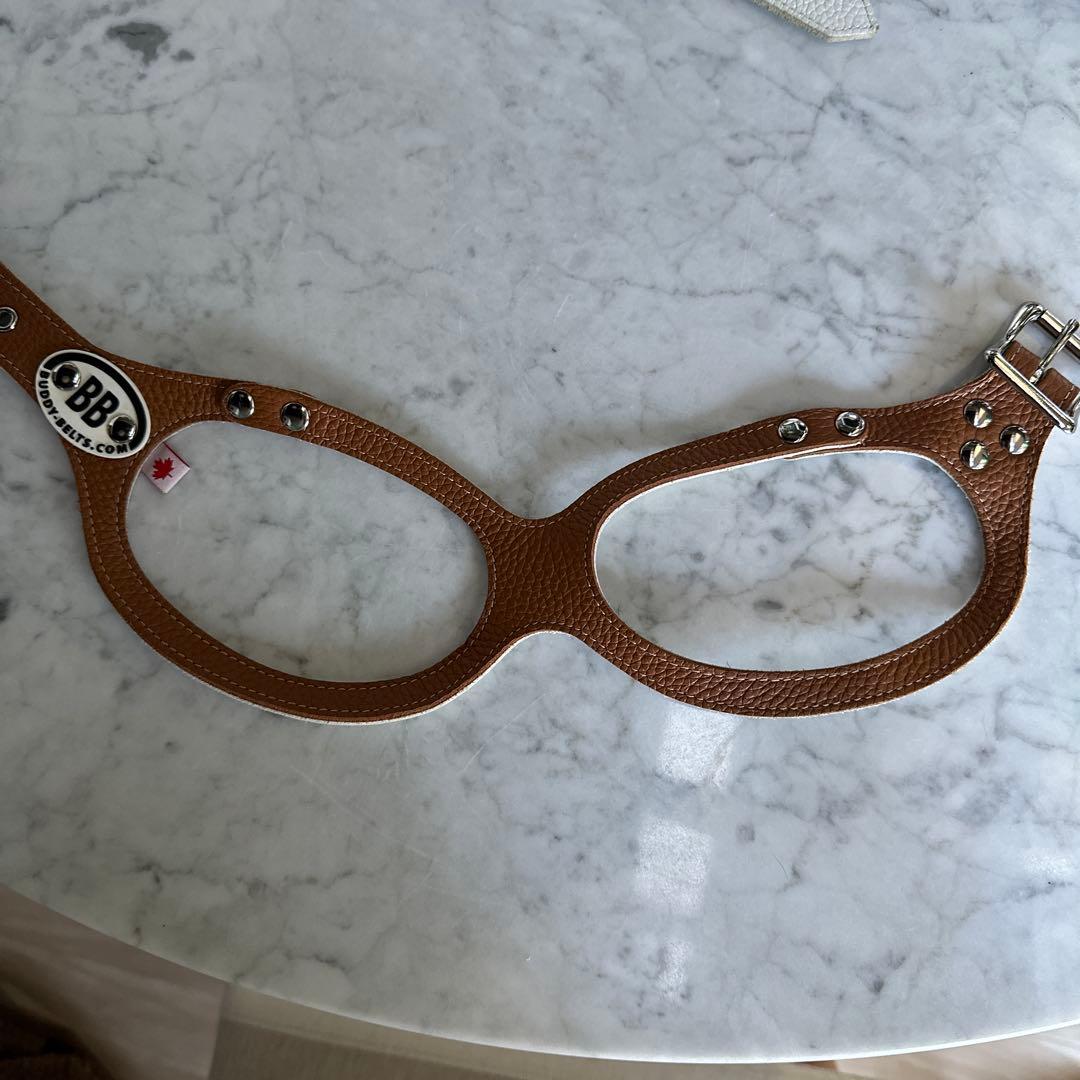 buddy-beltレザー ハーネス キャラメル5号