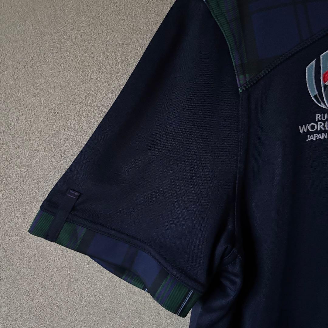 美品 macron スコットランド代表 ラガーシャツ ワールドカップ2019