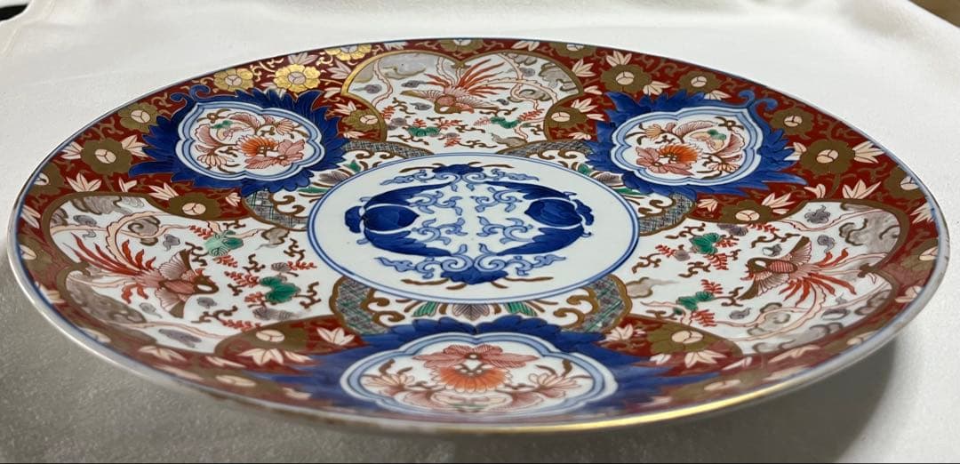 悲劇の精磁会社/大皿/明治伊万里/有田焼/￼径36cm