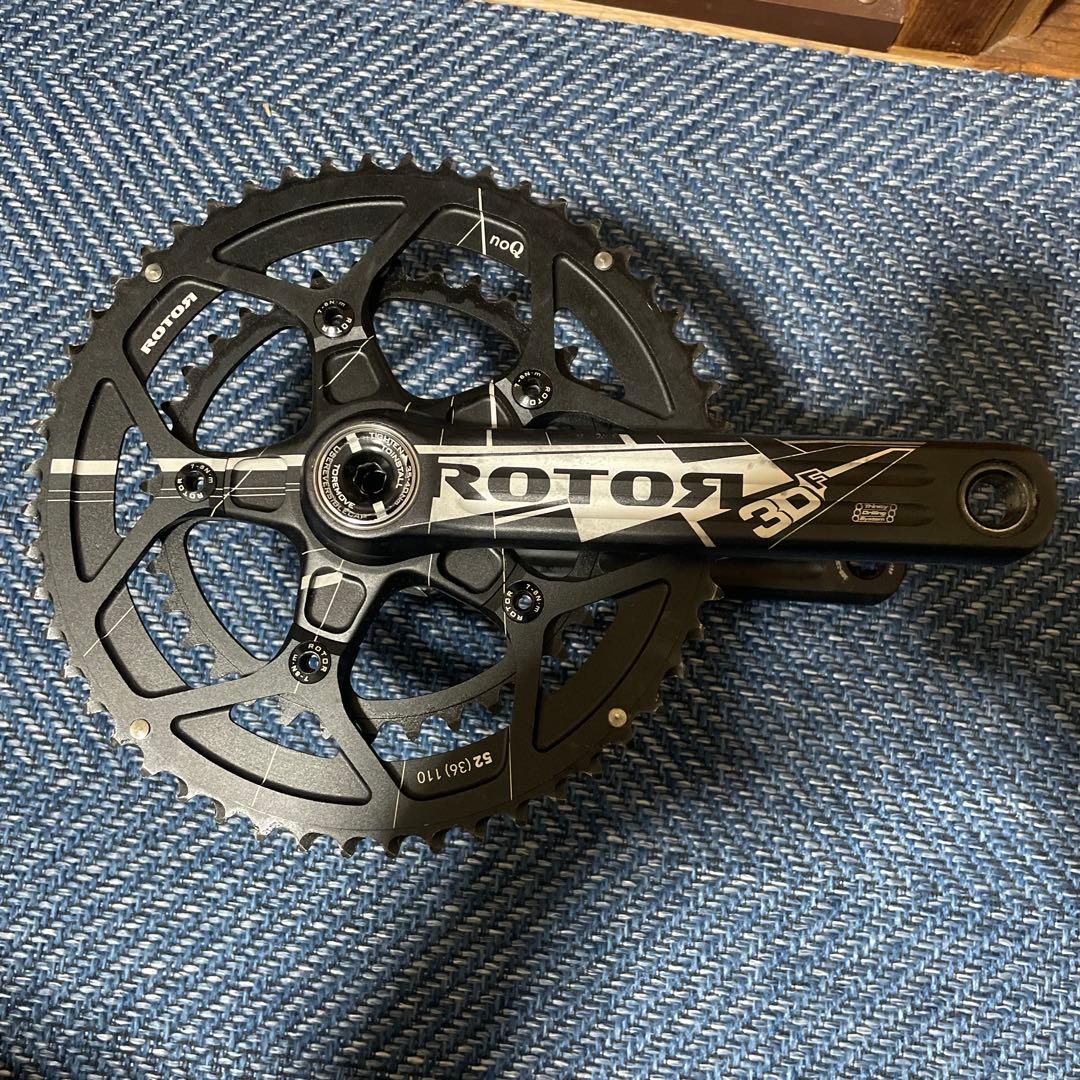 ROTOR 3DF クランクセット 52/36T 172.5mm