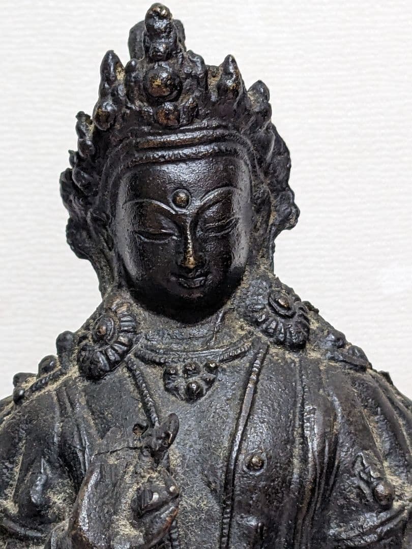 ♦中国仏教 古玩 古美術品 仏像 唐金 釈迦 千手観音菩薩 立像 置物 骨董品