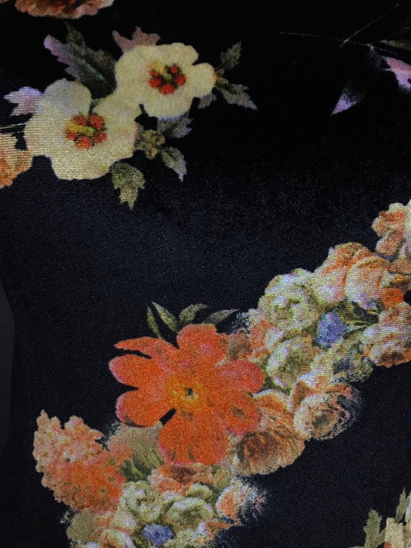 ベロア✖︎オレンジ準正装ワンピース3620