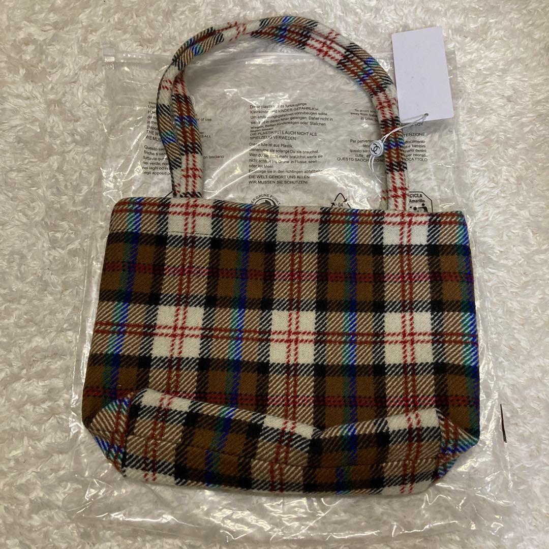 CHANEL チェックトートバッグ　スパンコール
