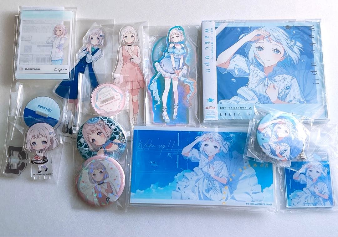 学マス 葛城リーリヤ 誕生日記念セット アクリルスタンド 缶バッジ もちどる