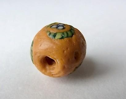 ★X1603★ 古代 とんぼ玉 (A06) イスラム　ガラスビーズ　モザイク象嵌