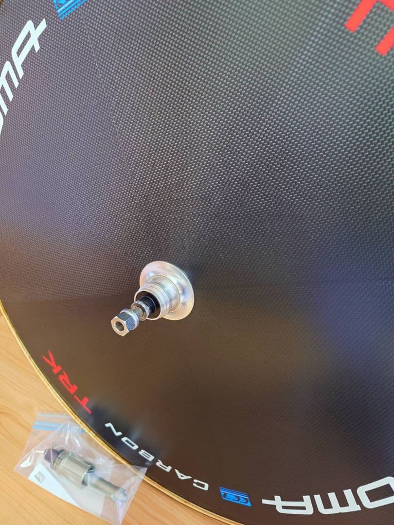 美品！自転車 ピスト ロード カーボンリアホイール