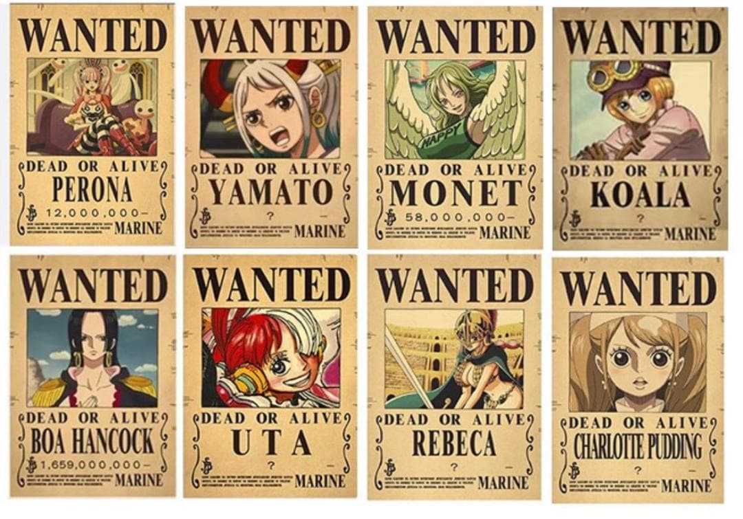 ワンピース　手配書　懸賞金ポスター　89枚セット