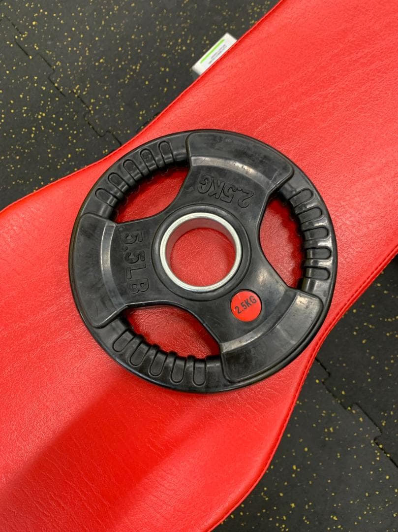 50mm 3グリップラバープレート　2,5㎏8枚