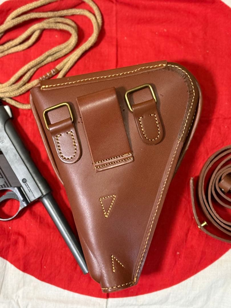 大日本帝国 南部14年式拳銃嚢＋拳銃紐★複製品★サバゲー　将校　陸軍　海軍陸戦隊