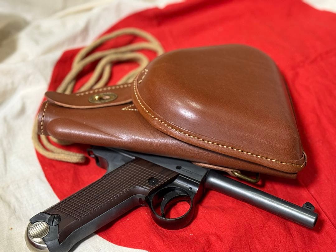 大日本帝国 南部14年式拳銃嚢＋拳銃紐★複製品★サバゲー　将校　陸軍　海軍陸戦隊