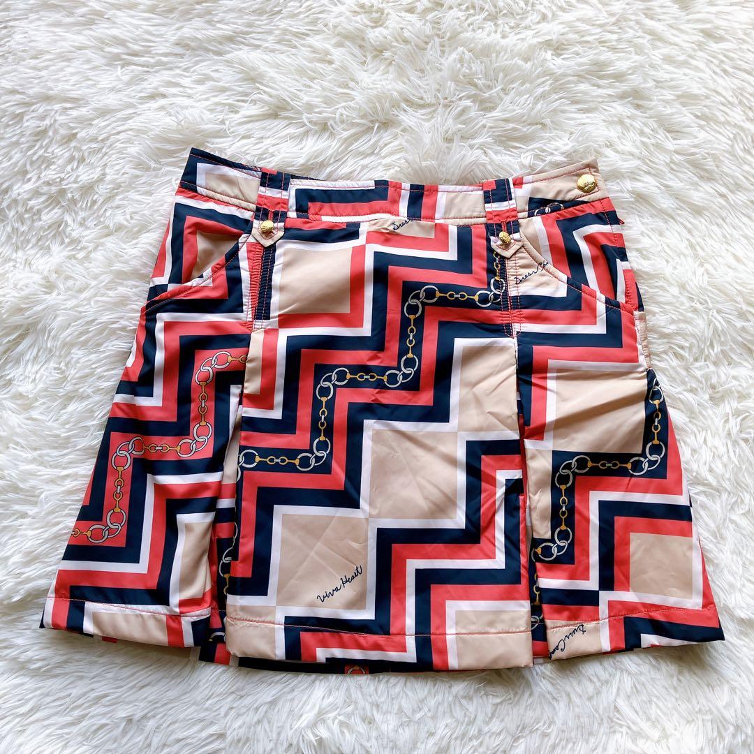 希少✨ビバハート×ドレスキャンプ コラボ ゴルフ ダウンベスト 40 金ボタン