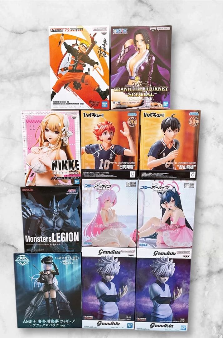 【11体】 フィギュア まとめ売り Grandista ナルト キルア 遊戯王