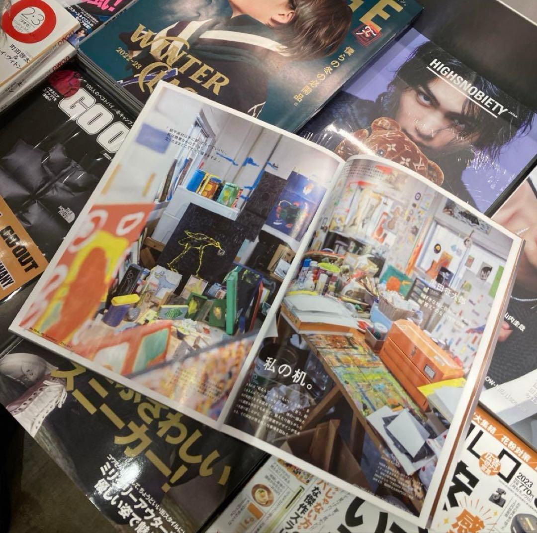 希少 黒田征太郎 絵画 セット フラワー 花 イラスト 原画 ブルータス