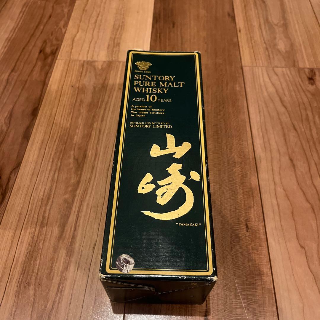 箱有り サントリー 山崎 10年 ピュアモルトウイスキーグリーンラベル新品未開栓