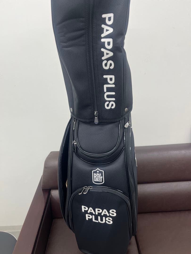 PAPAS PLUS ゴルフバッグ ブラック