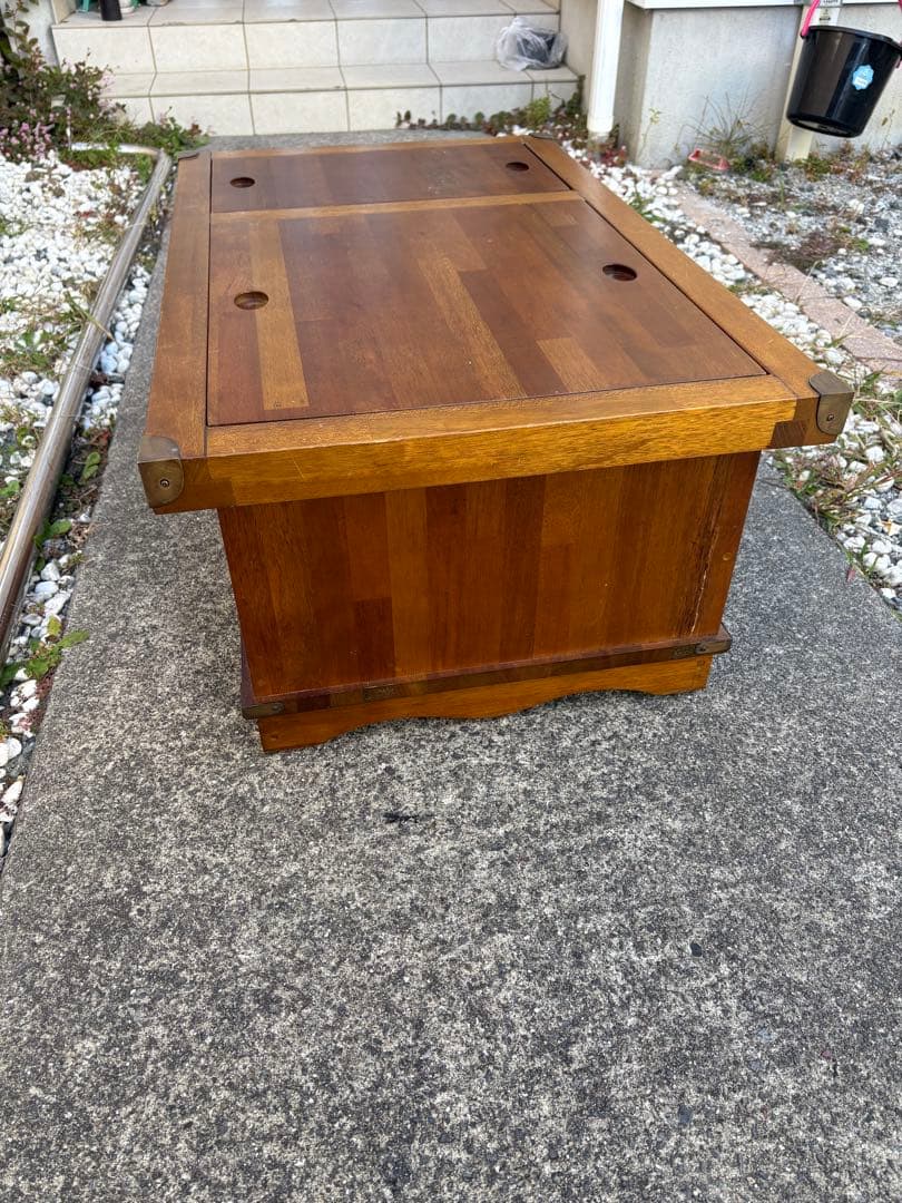 木製引き出し付き座卓　囲炉裏テーブル