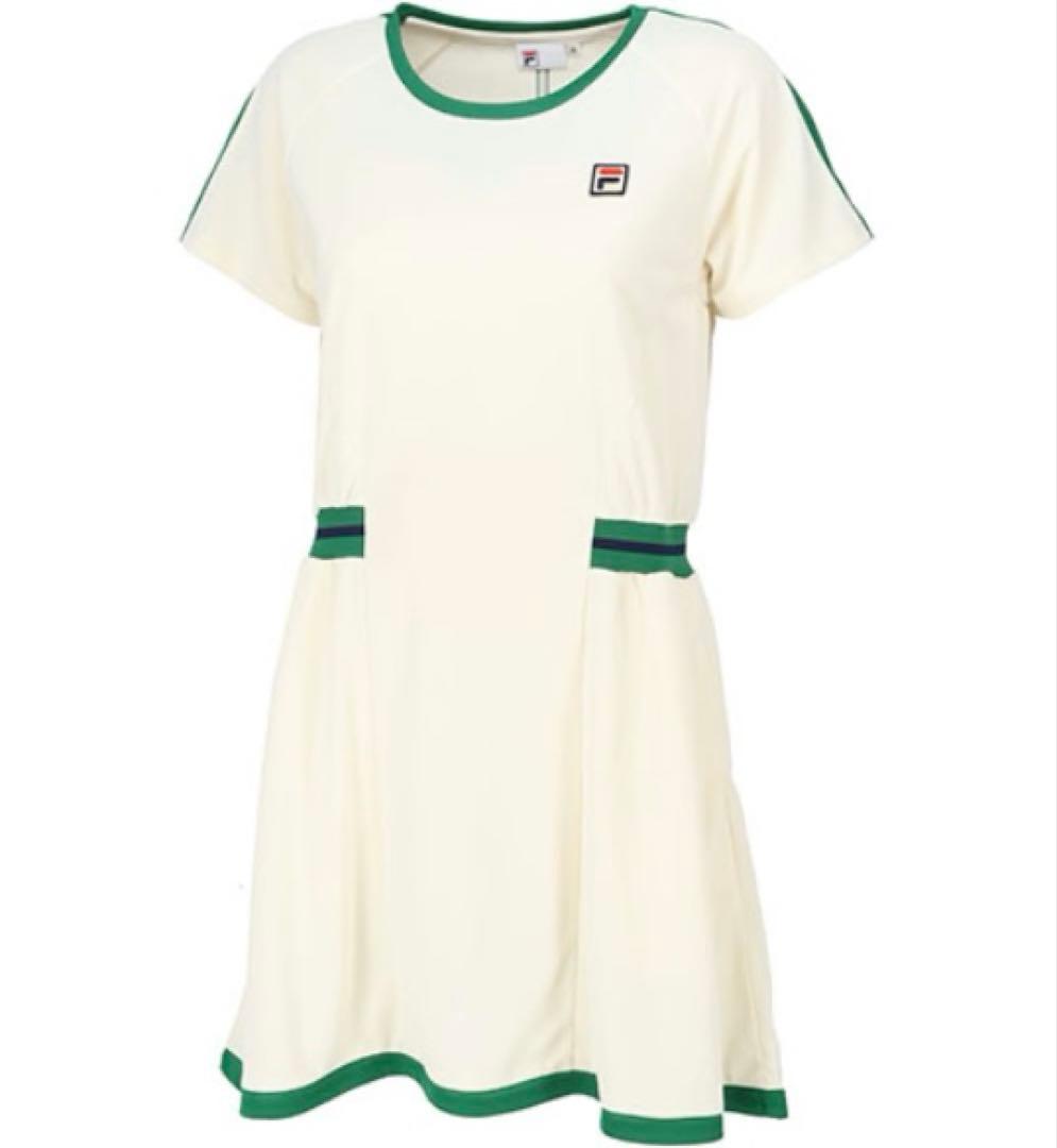 No.484 FILA レトロモダンな激可愛ワンピ☆グリーン☆