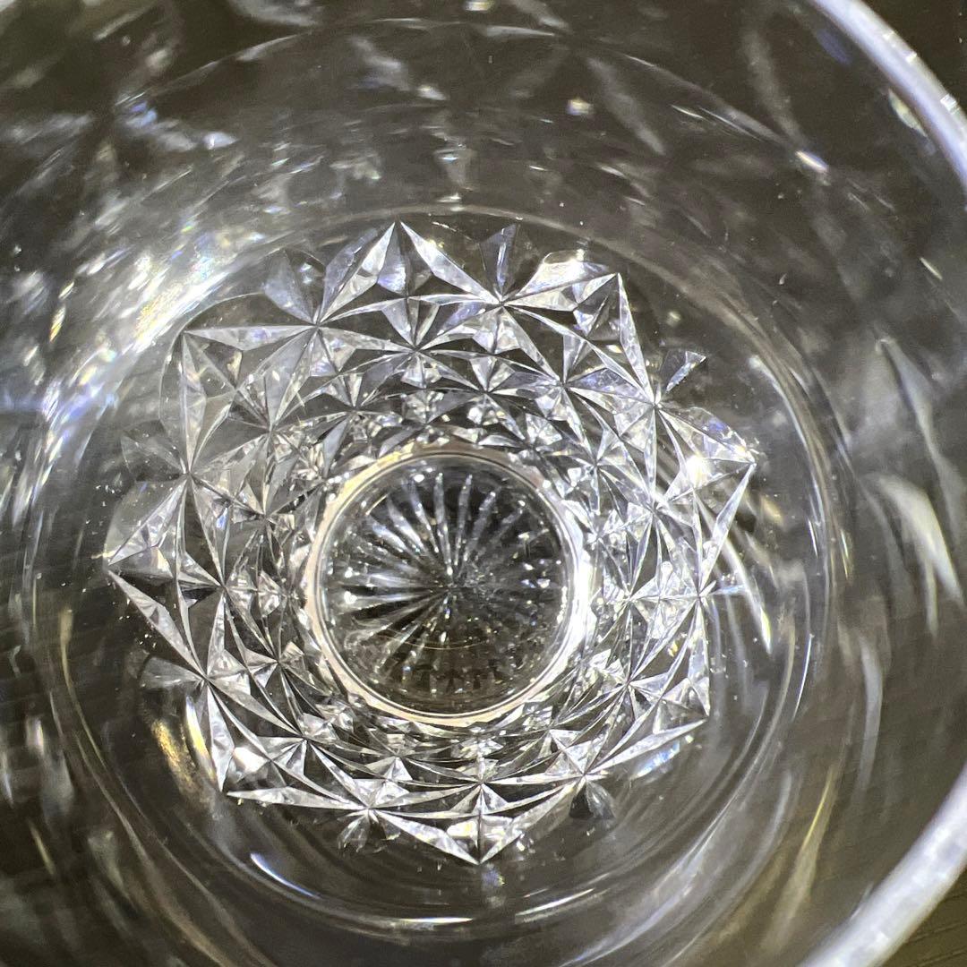 激レア品　バカラ手彫切子カットグラス5客　共箱　東Y7-0918⭐︎1Fトニウサ