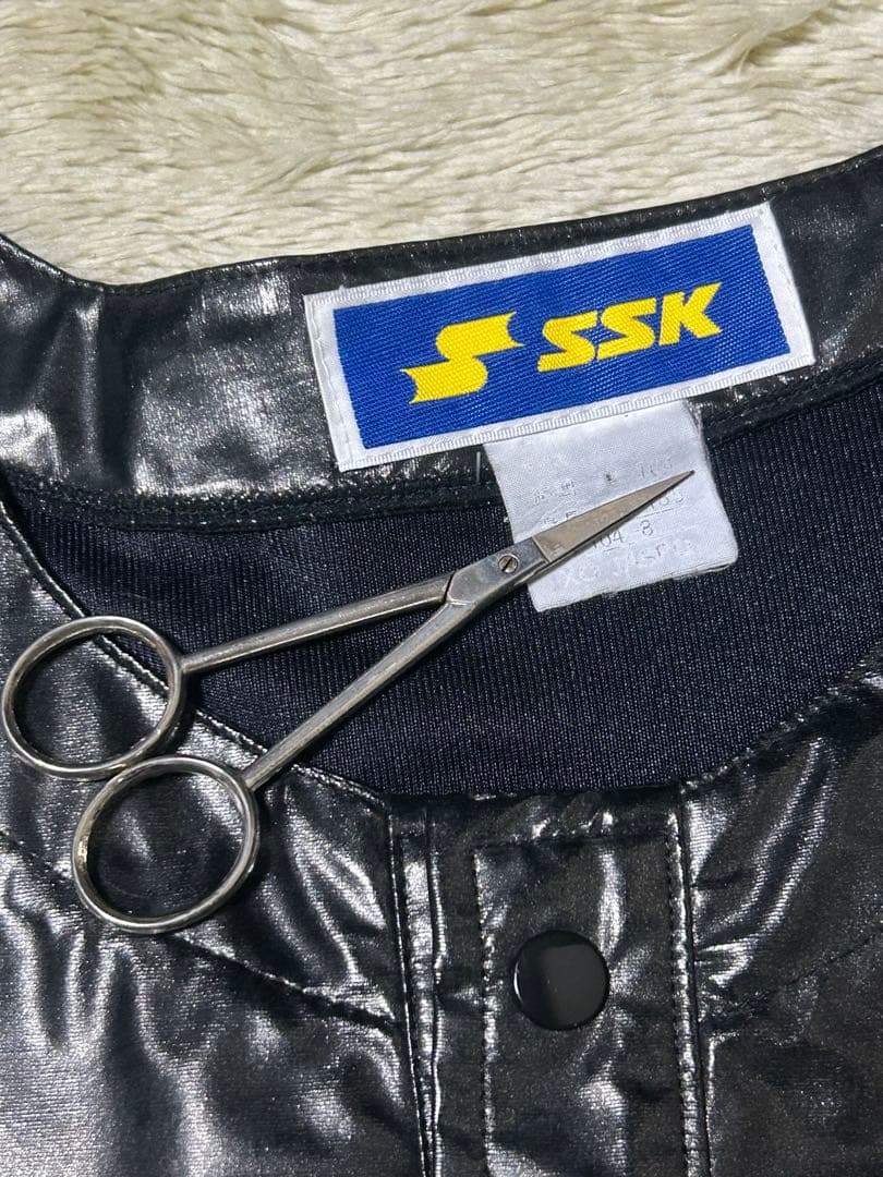 SSK 高校野球部 ピステ Vジャン ウィンドシャツ グラコン ジャンパー 光沢
