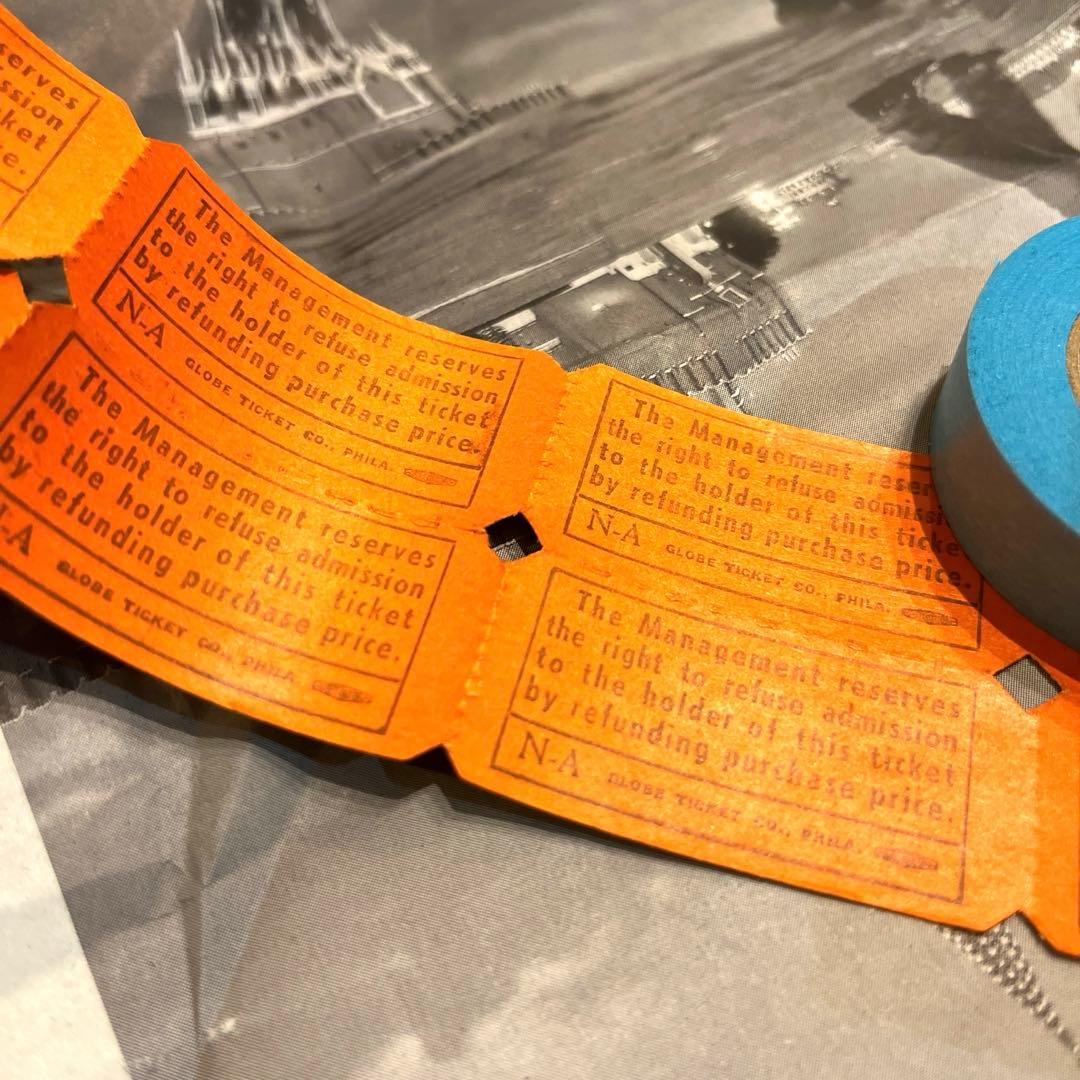 ヴィンテージ【ダブルチケット】【ロールごと】海外チケット(ロールチケット