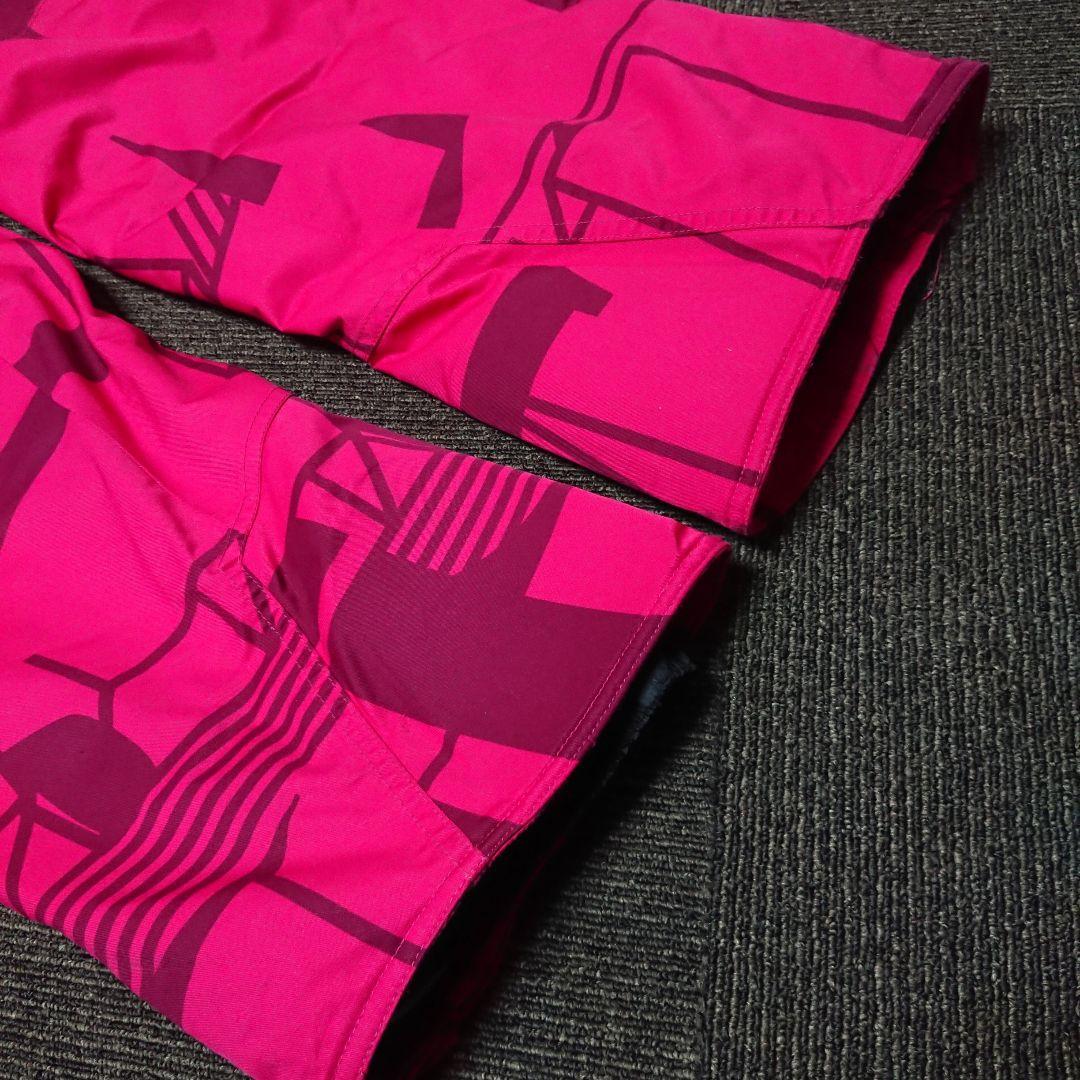 送料無料【MIZUNO】ピンクレッド小さいサイズスキーウェア 上2XS下XS