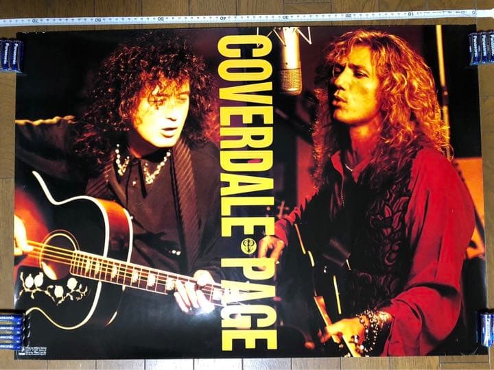カヴァーデル ペイジ　ツェッペリン　ホワイトスネイク　ポスター　未使用新品