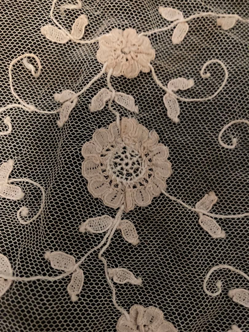 ベルギー　アンティーク　アプリカシオンレース