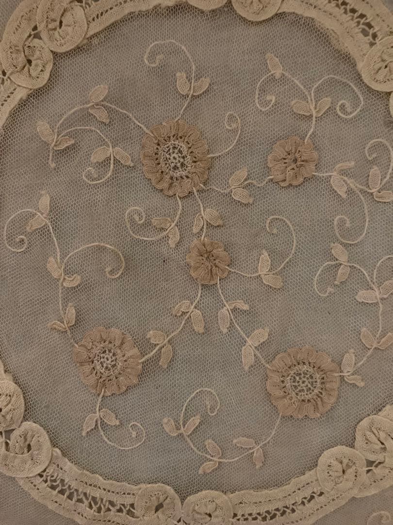 ベルギー　アンティーク　アプリカシオンレース