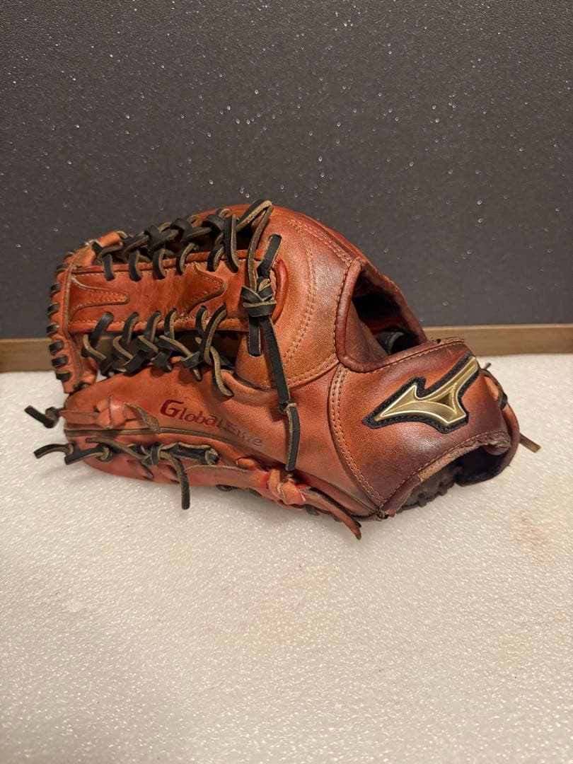★美品★ ミズノ グローバルエリート 硬式外野手 革質◎ 良型 左 サウスポー