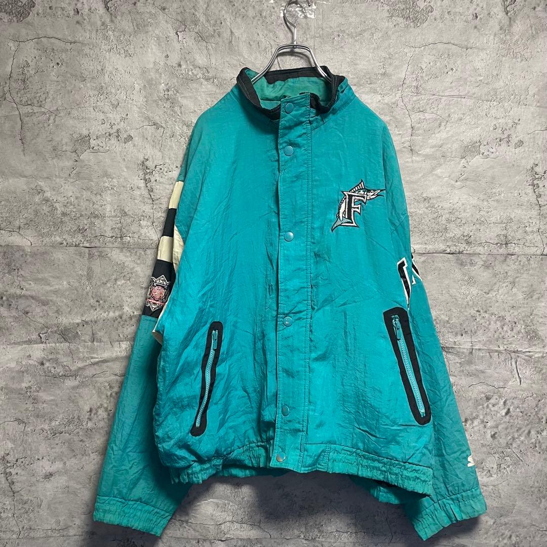 MLB メジャーリーグ マイアミマーリンズ　野球チーム　古着　L