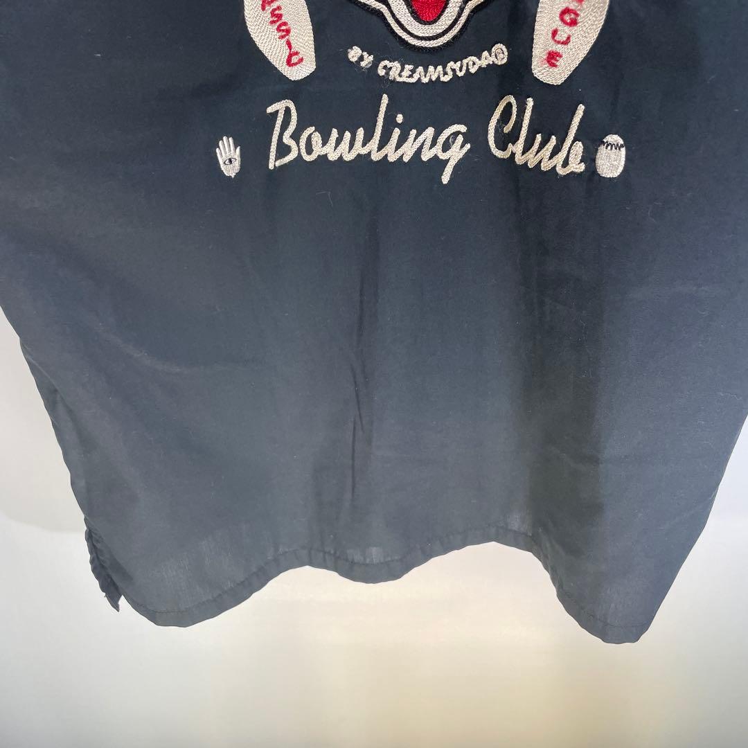 クリームソーダ　TEMMYE ティミー　刺繍　半袖　ボーリングシャツ　サイズM