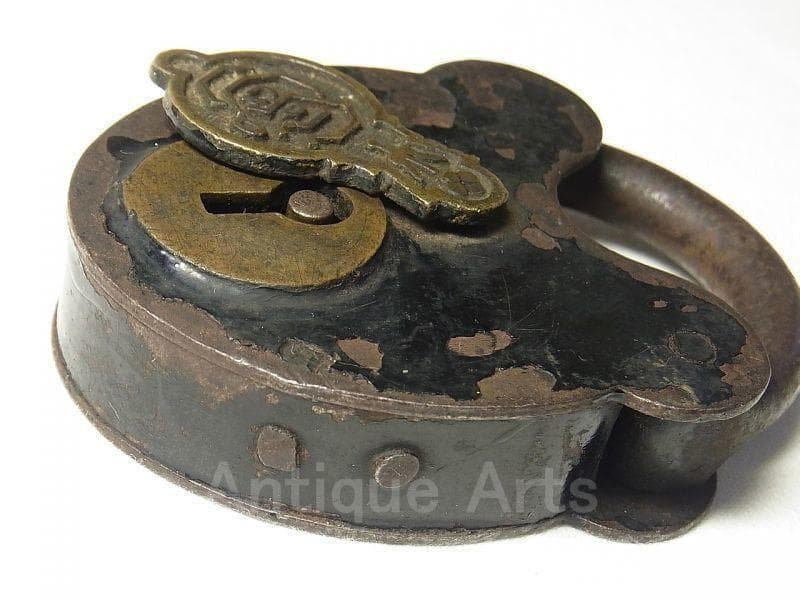 《p1049》《１８００年代》《熊・ミッキー顔》サージェント＆カンパニー 南京錠