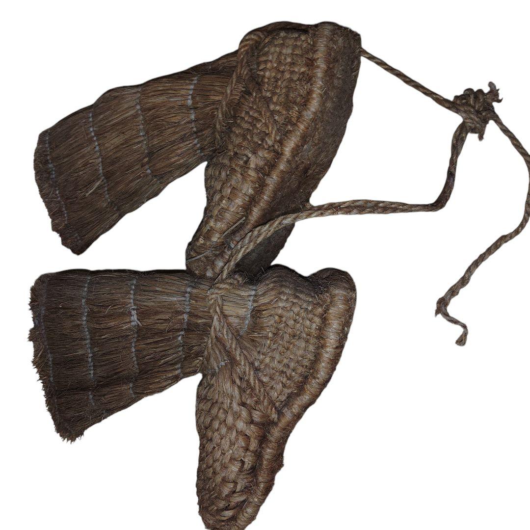 藁靴　深靴　雪靴　民具　参考資料　歴史資料