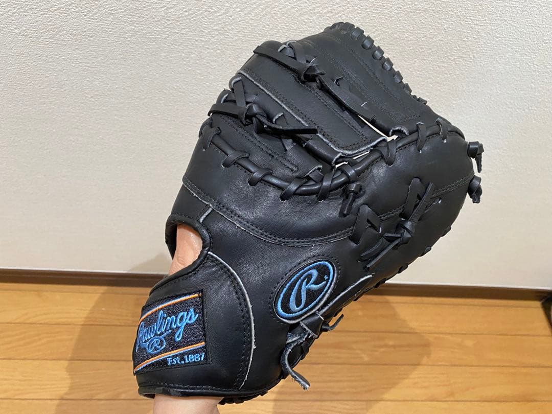 Rawlings 軟式ファーストミット 右投げ用 黒